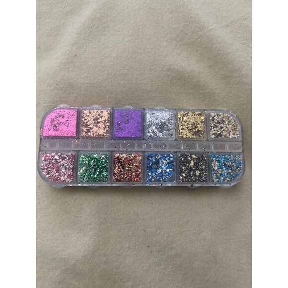 NWT Metallic & Sparkle Nail Design Foil - Set of 12 - Picture 2 of 6